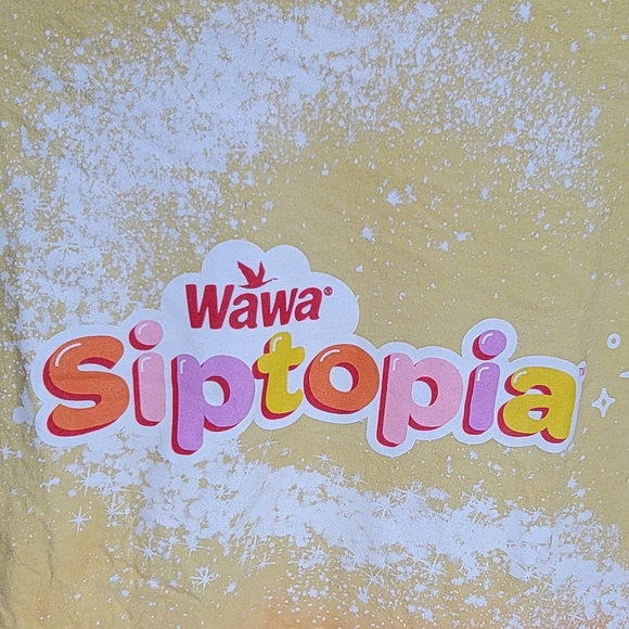 Wawa yellow fade to orange Siptopia Size Large whipped cream drink "Really cool" - Picture 12 of 12